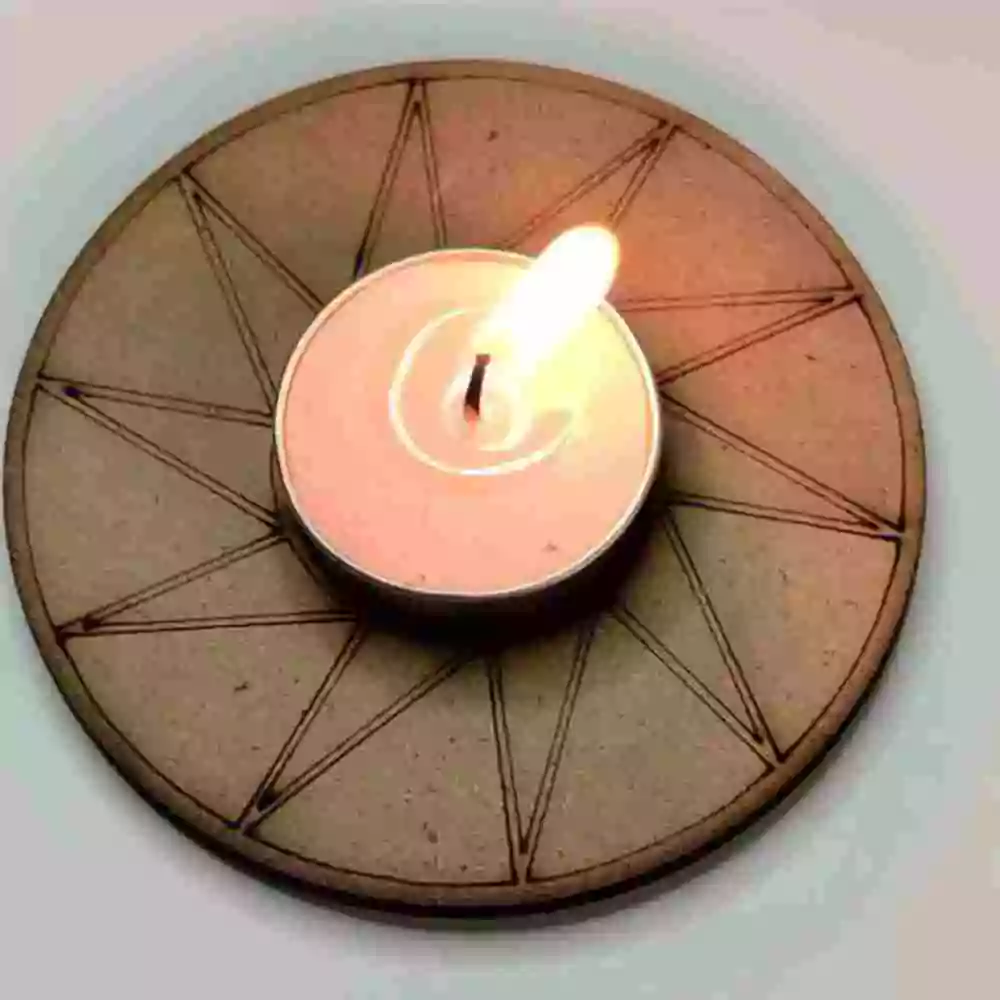 Decorative MDF tea light holder today Online